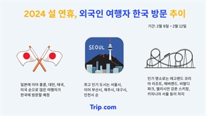 설 연휴 한국 여행 오는 외국인 40% 늘었다