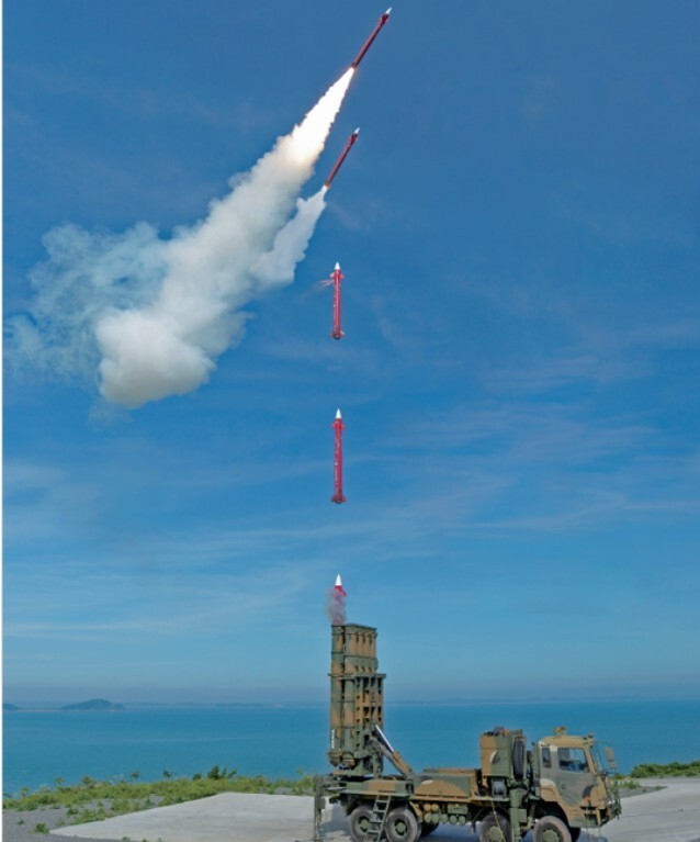 ‘천궁-Ⅱ’ 발사 모습. 사진 제공=국방과학연구소