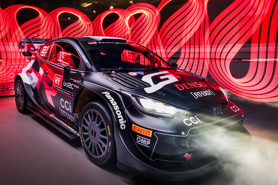 토요타 가주 레이싱의 새로운 리버리를 적용한 GR 야리스 WRC 레이스카