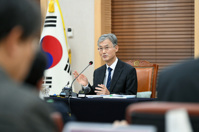 조희대 대법원장이 지난 15일 서울 서초구 대법원에서 열린 법조기자단 간담회에서 발언하고 있다. 사진제공=대법원