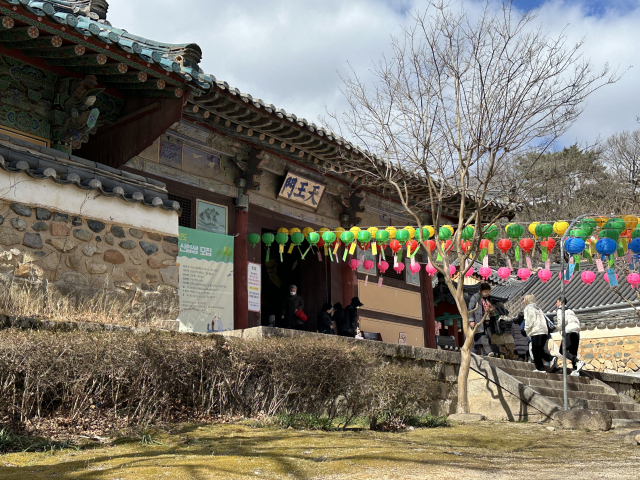 경남 양산시 하북면 통도사에 있는 천왕문 모습. 사진제공=경남도