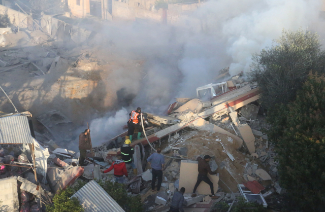 전쟁터가 된 가자지구 최남단 도시 라파. 신화연합뉴스