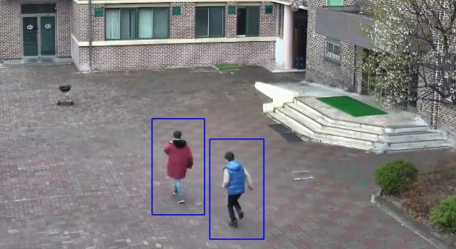 학교에 설치된 지능형 CCTV 화면 모습. 사진 제공=에스원