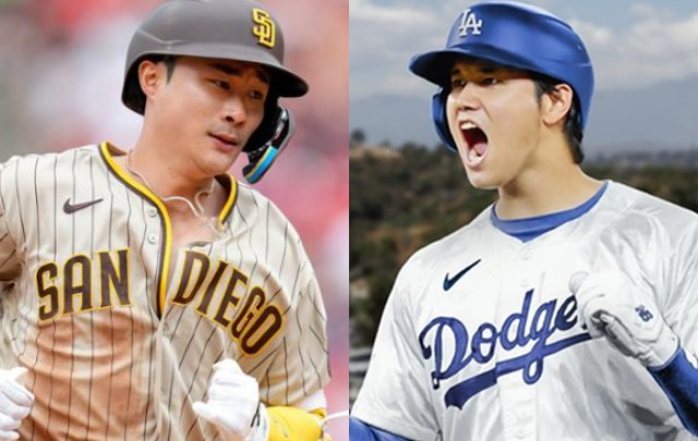 김하성(왼쪽)과 오타니 쇼헤이. 연합뉴스·MLB홈페이지 캡처