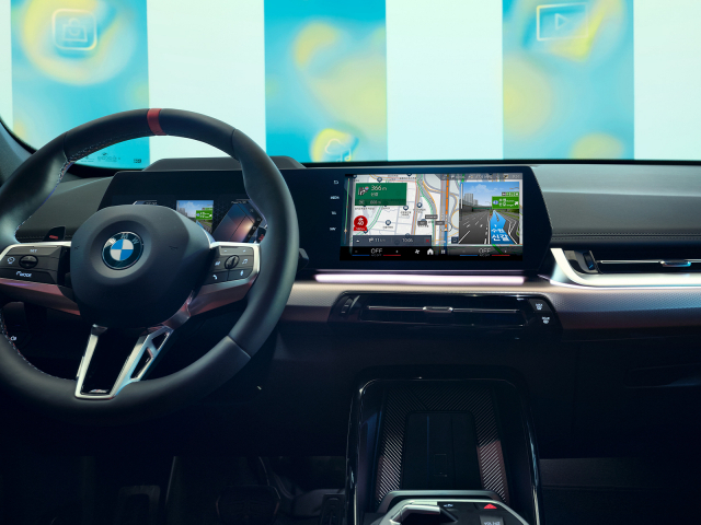BMW 차량에 탑재된 티맵의 작동 모습. 사진 제공=BMW코리아