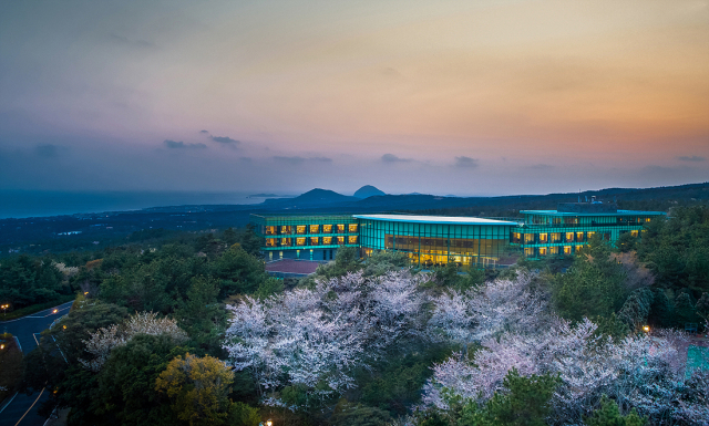 한라산 중간 기슭에 위치한 위호텔제주의 전경. 사진 제공=위호텔제주