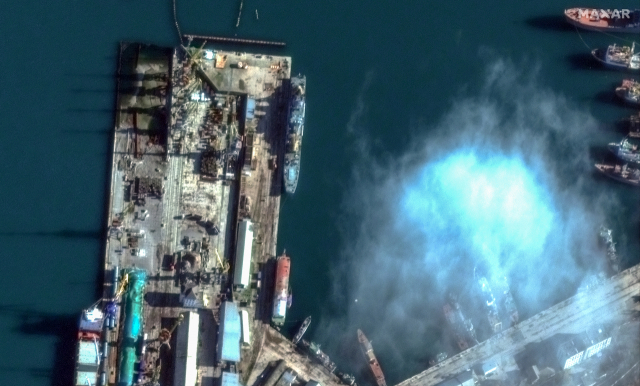 크림반도의 항구 도시 페오도시아의 위성사진/로이터연합뉴스