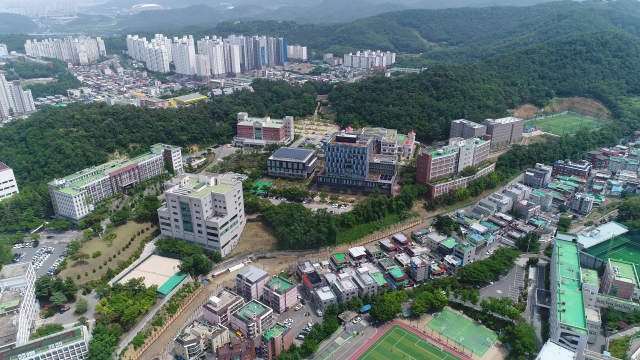 드론으로 촬영한 수성대 전경. 제공=수성대