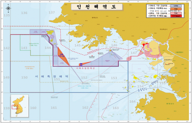 서해5도 어장확장 도면. 자료제공=인천시