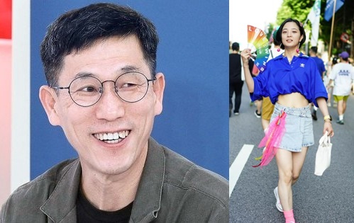 진중권(왼쪽) 광운대 교수와 류호정. 사진=연합뉴스, 류호정 SNS