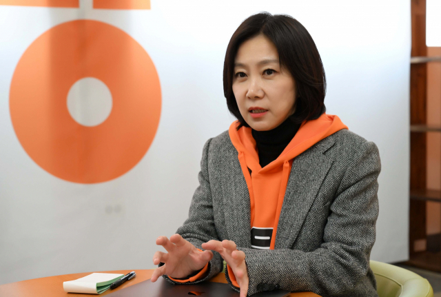 허은아 개혁신당 수석대변인이 15일 서울 영등포구 선거 사무소에서 서울경제와 인터뷰를 하고 있다. 권욱 기자