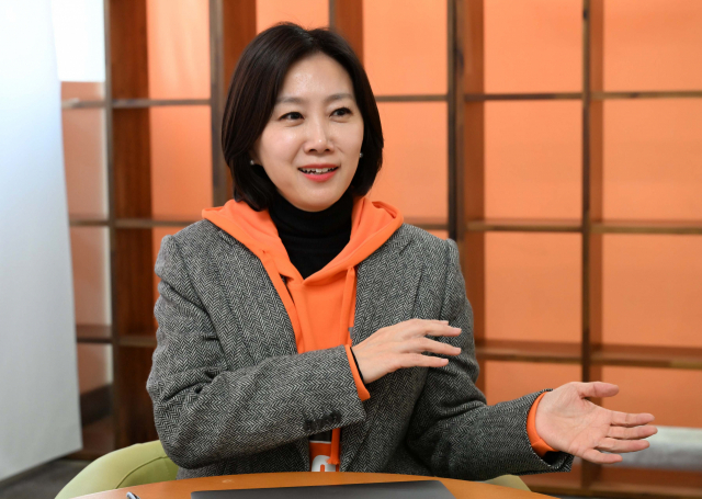 허은아 개혁신당 수석대변인이 15일 서울 영등포구 선거 사무소에서 서울경제와 인터뷰를 하고 있다. 권욱 기자