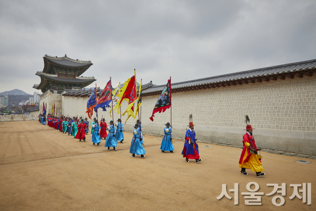 조선 수문장 순라의식 모습. 사진 제공=문화재청