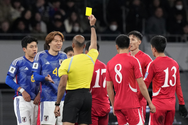 21일 일본 도쿄 신국립경기장에서 열린 일본 대 북한의 경기. AP연합뉴스