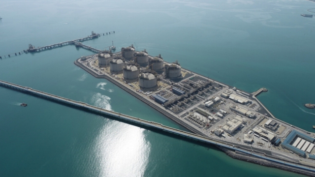 현대엔지니어링이 쿠웨이트 알주르에 준공한 세계 최대 LNG 터미널. /사진 제공=현대엔지니어링