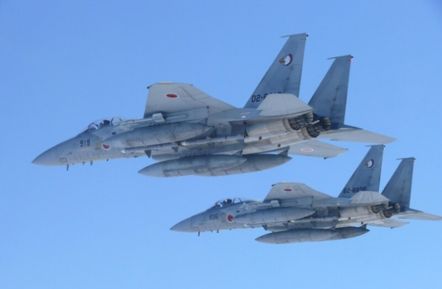 일본 전투기 F-15 모습. 사진 제공=일본 항공자위대