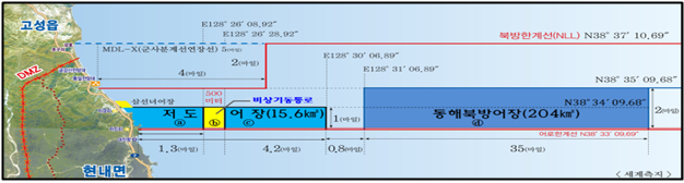 저도?북방어장 수역도. 사진 제공=강원도