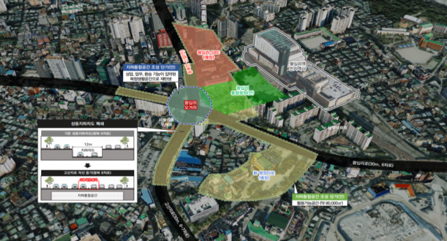 성동구 왕십리 광역중심 육성을 위한 입체 도시 조성 사업 계획안. 사진제공=서울시