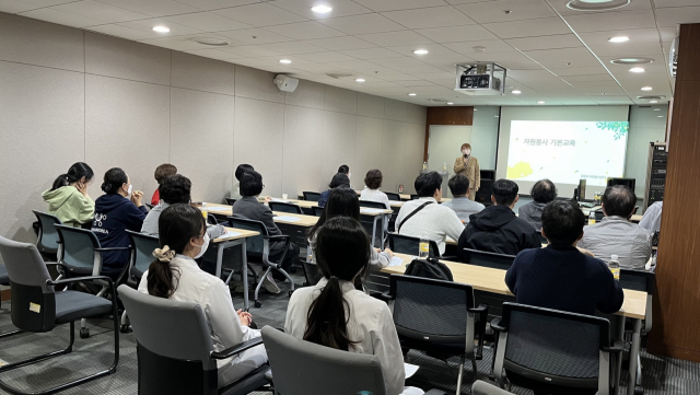 찾아가는 자원봉사 school 교육이 진행 중인 모습. 사진 제공=중랑구