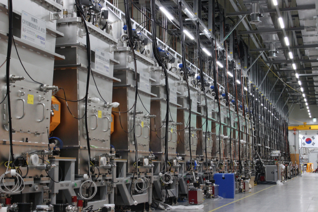 대전 유성구 중이온가속기(라온) 연구소의 저에너지 초전도 가속관. 사진 제공=IBS