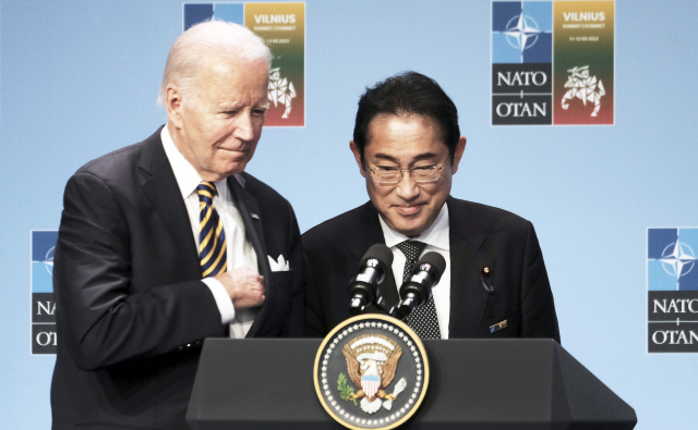 조 바이든(왼쪽) 미국 대통령과 기시다 후미오 일본 총리/EPA 연합뉴스