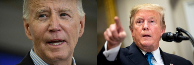 조 바이든(왼쪽) 미국 대통령과 도널드 트럼프 전 대통령. 연합뉴스