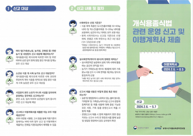 개식용종식법 관련 운영 신고 및 이행계획서 제출 홍보 안내문. 이미지 제공 = 성남시