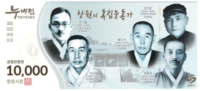 창원사랑상품권(누비전). 사진제공=창원시