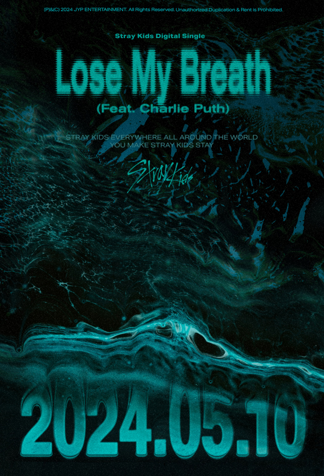 스트레이 키즈 'Lose My Breath (Feat. Charlie Puth)' 티저 포스터 / 사진=JYP엔터테인먼트