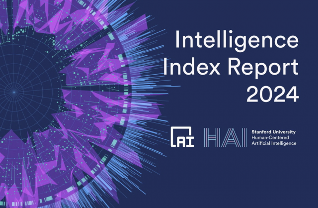 미국 스탠퍼드대 인간중심AI 연구소(HAI)가 최근 발표한 ‘AI 인덱스 2024’의 표지
