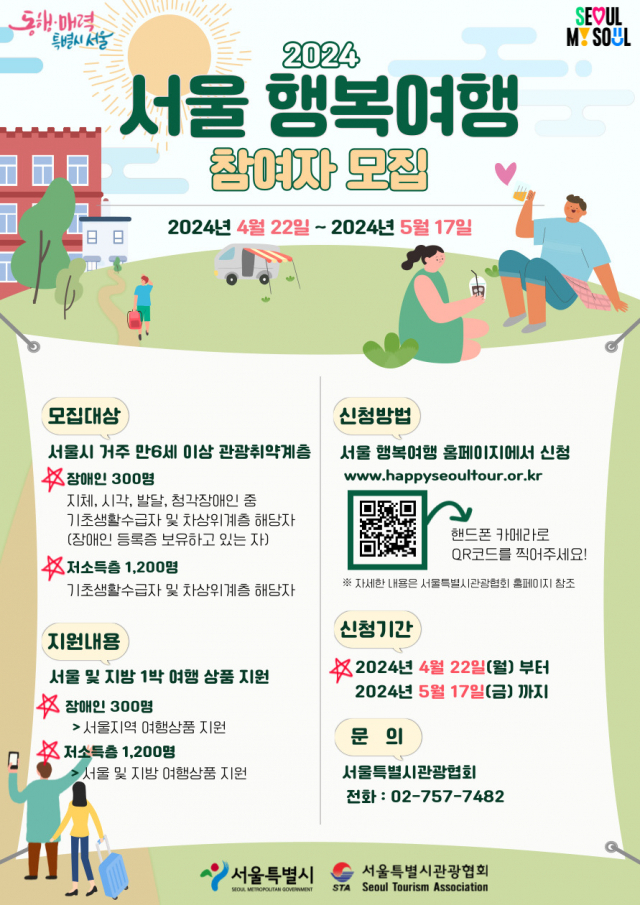 서울시, 관광취약계층 여행 지원…'서울행복여행' 참여자 모집
