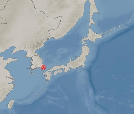 일본 나가사키현 대마도 북북동쪽 인근 바다에서 규모 4.0의 지진이 발생했다. /제공=기상청