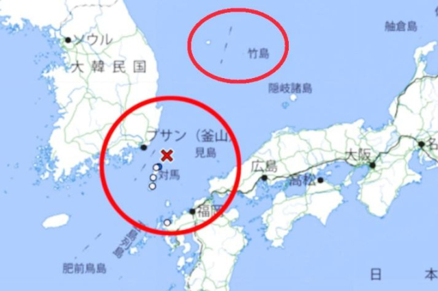 '일본 또 이러네'…지진 날 때마다 쓰는 지도에 '독도는 일본 땅'