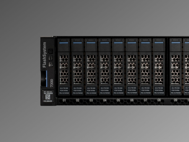 하나캐피탈에 도입된 IBM 스토리지 플래시시스템 7300. 사진 제공=한국IBM