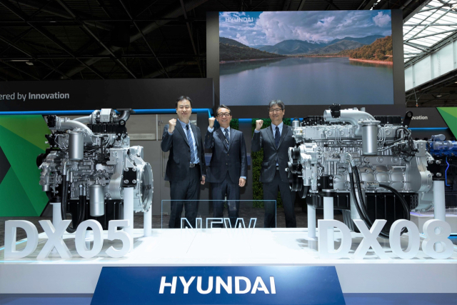 HD현대인프라코어, 'HYUNDAI’ 엔진 유럽서 첫 공개…'친환경 솔루션 기업 도약'