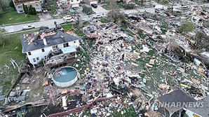 미국 중서부 토네이도 강타…주택 120채 파손 등 피해 잇따라