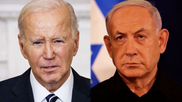 조 바이든(왼쪽) 미국 대통령과 베냐민 네타냐후 이스라엘 총리. 연합뉴스
