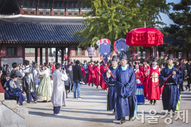 경복궁 ‘왕가의 산책’ 모습. 사진 제공=문화재청