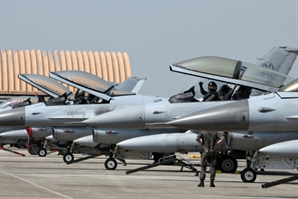 세계 최강 전투기 美 F-22·韓 F-35 한반도에서 ‘모의 공중전’