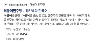 더불어민주당은 ‘더불어공산당’, 이재명은 ‘리짜이밍’?…위키피디아 소개글 ‘발칵’