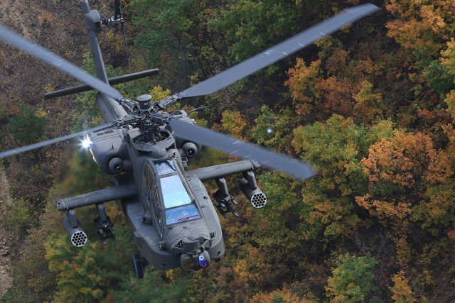 공격 헬기 아파치(AH-64E). 사진 제공=주한미군