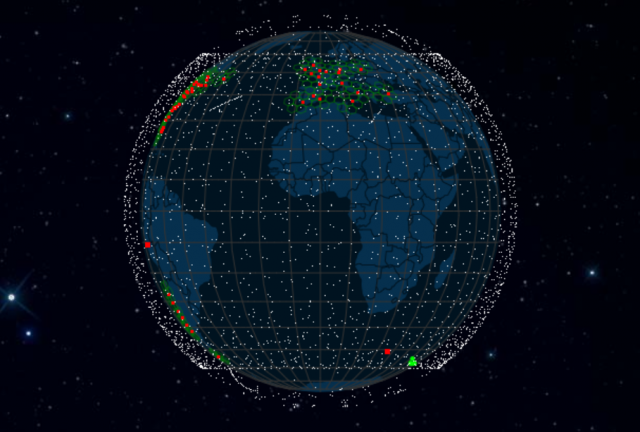 스타링크 저궤도 위성통신망. 사진 제공=스페이스X