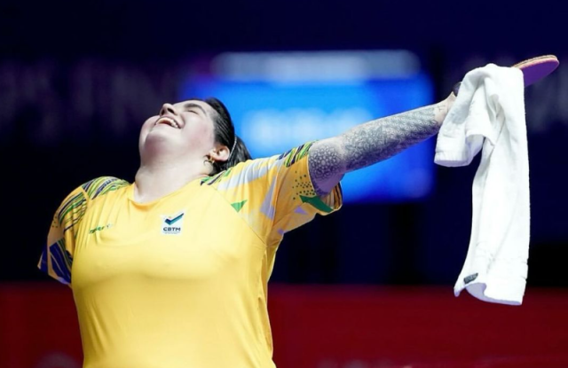 “패럴림픽은 좁다”…오른팔 없는 브라질 탁구선수, 파리올림픽 간다