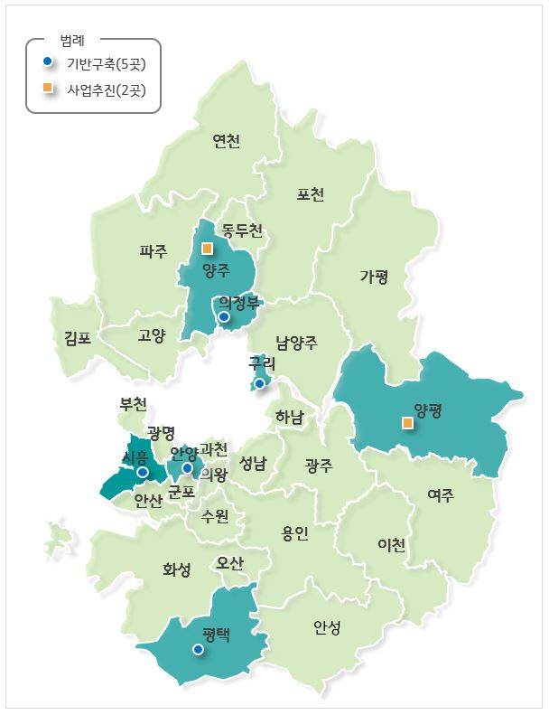 경기 더드림 재생사업 신규 대상지. 이미지 제공 = 경기도