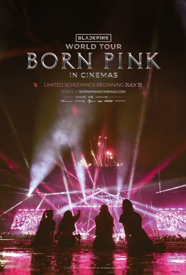 'BLACKPINK WORLD TOUR [BORN PINK] IN CINEMAS' 포스터 /사진=YG엔터테인먼트