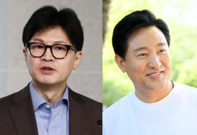 한동훈(왼쪽) 국민의힘 전 비상대책위원장과 오세훈 시장. 사진=연합뉴스, 오세훈시장 페이스북