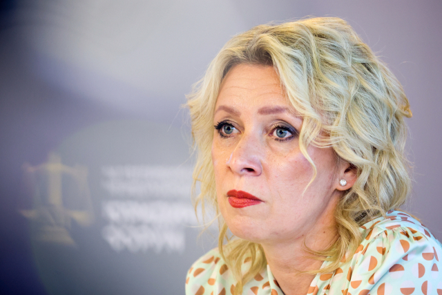 마리야 자하로바 러시아 외무부 대변인. 타스연합뉴스