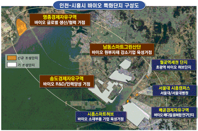 인천시-시흥시 바이오특화단지 구상도. 자료제공=인천시