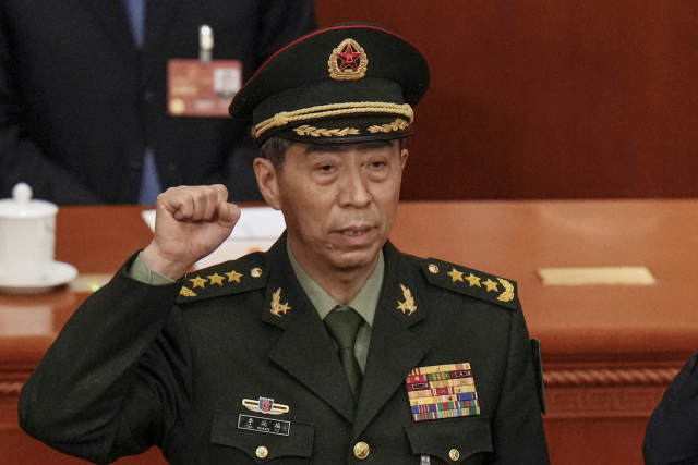 리상푸 중국 전 국방부장. AP연합뉴스