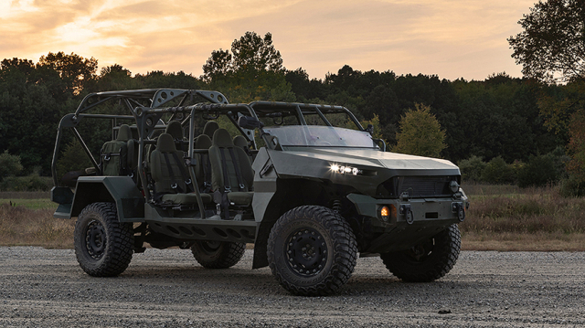 GM디펜스가 ‘콜로라도 ZR2 상용트럭’을 기반으로 제작한 美 ‘M1301’ 보병분대차량(ISV·Infantry Squad Vehicle). 사진 제공=GM디펜스